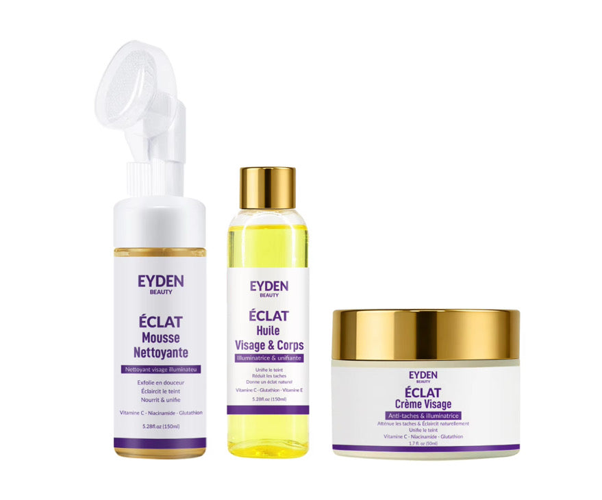 Gamme Éclat Complète -Eyden Beauty – Routine Visage + Trousse Offerte