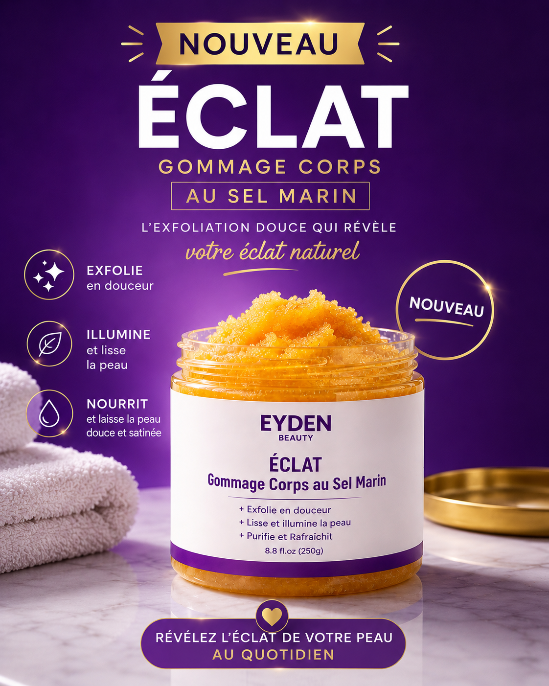 Gommage anti imperfections aux Acides de Fruits-Eyden beauty