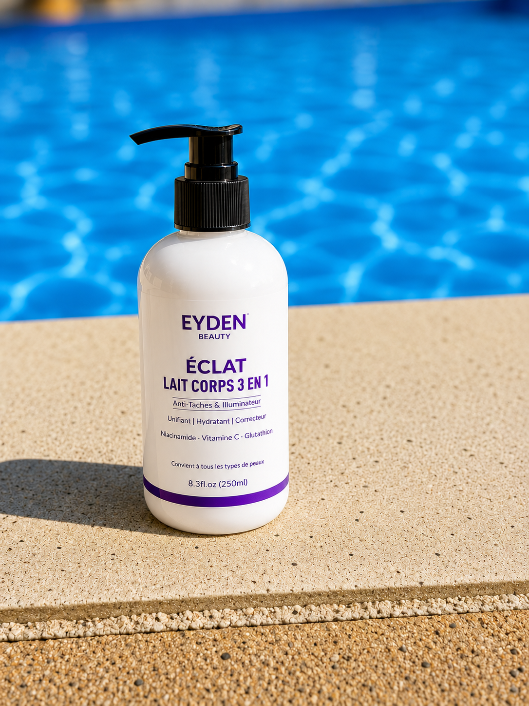 Lait  Corps Éclat  3 en 1 -Anti taches  Illuminateur & Unifiant Eyden Beauty
