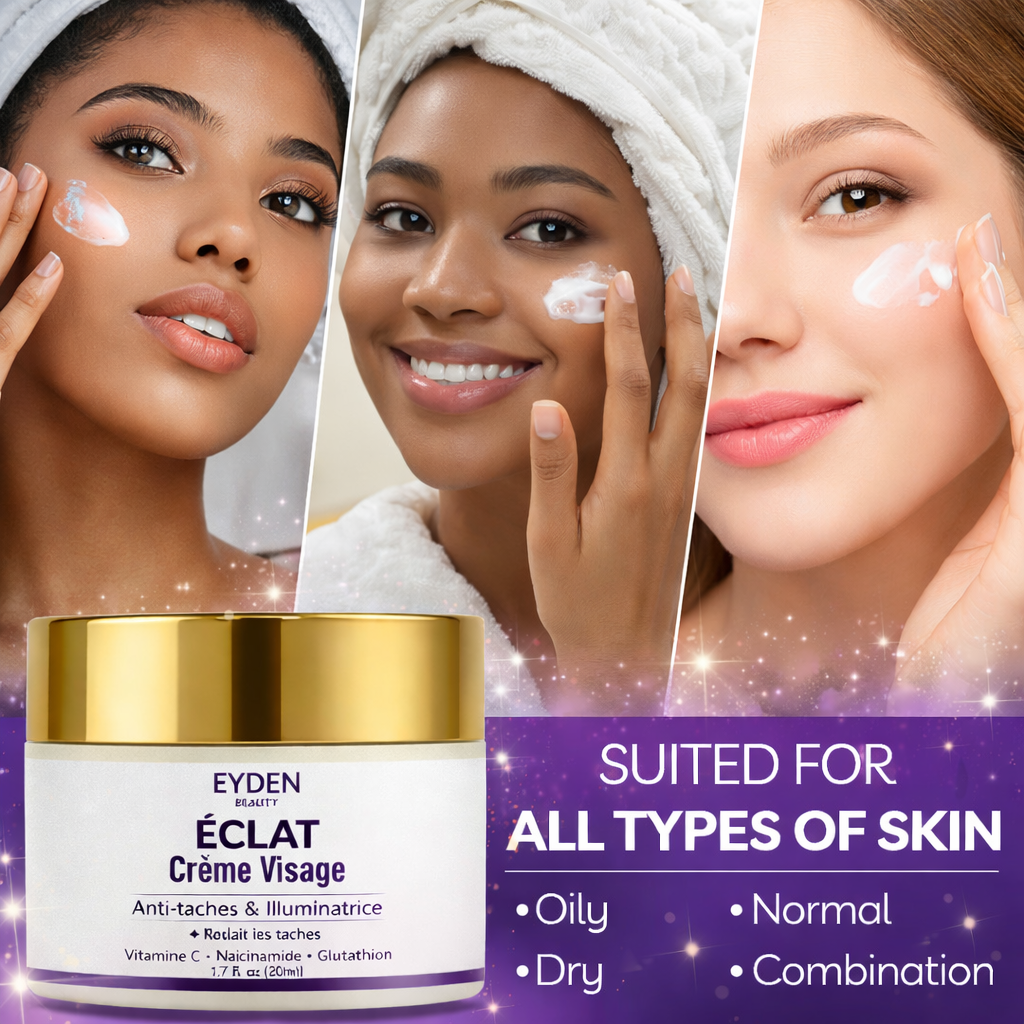 Crème  visage  anti-tâches-Éclaircissante éclat  - Eyden beauty