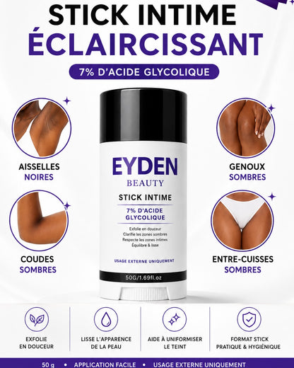 Stick Intime ÉCLAT – Zones Sombres | 7 % d’Acide Glycolique – 50 g