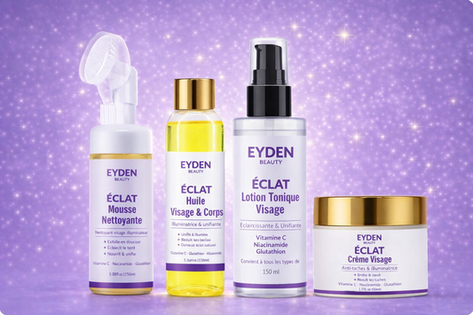 Gamme Éclat Complète -Eyden Beauty – Routine Visage + Trousse Offerte 