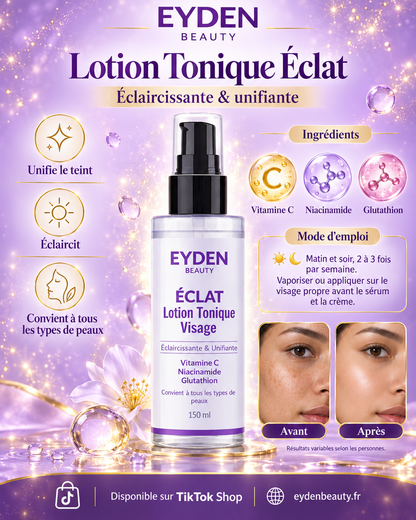 Lotion ÉCLAT – Teint uniforme & Éclat – 150 ml