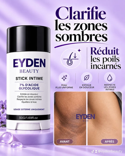 Stick Intime ÉCLAT – Zones Sombres | 7 % d’Acide Glycolique – 50 g