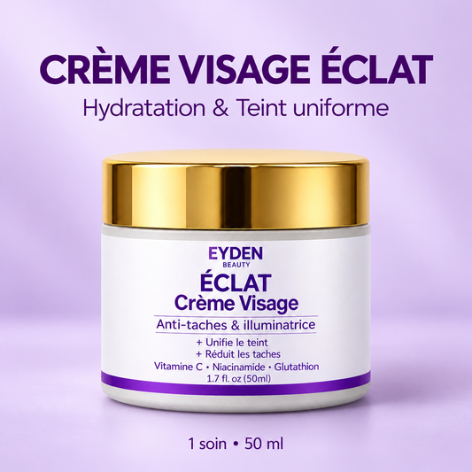 Crème Visage ÉCLAT — 1 soin 50 ml — fond lavande