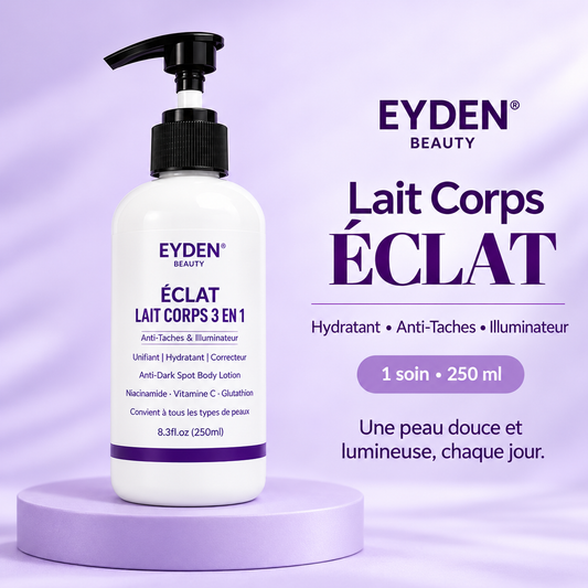 Lait Corps ÉCLAT – Hydratation & Teint uniforme – 250 ml – visuel studio